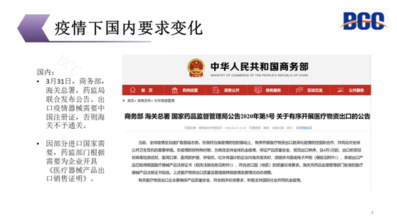 疫情下国内要求变化
