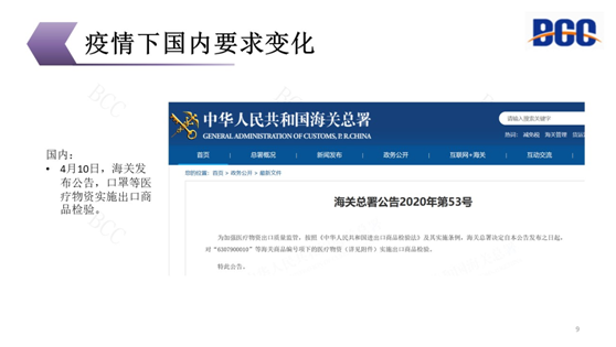 疫情下国内要求变化